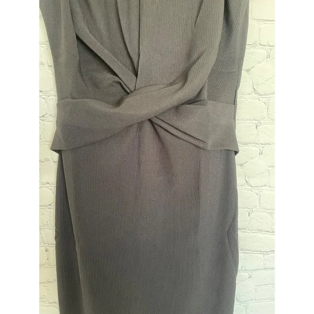 Uniq Little Black Dress Twist Front Size MEDIUM NWT - Picture 3 of 5